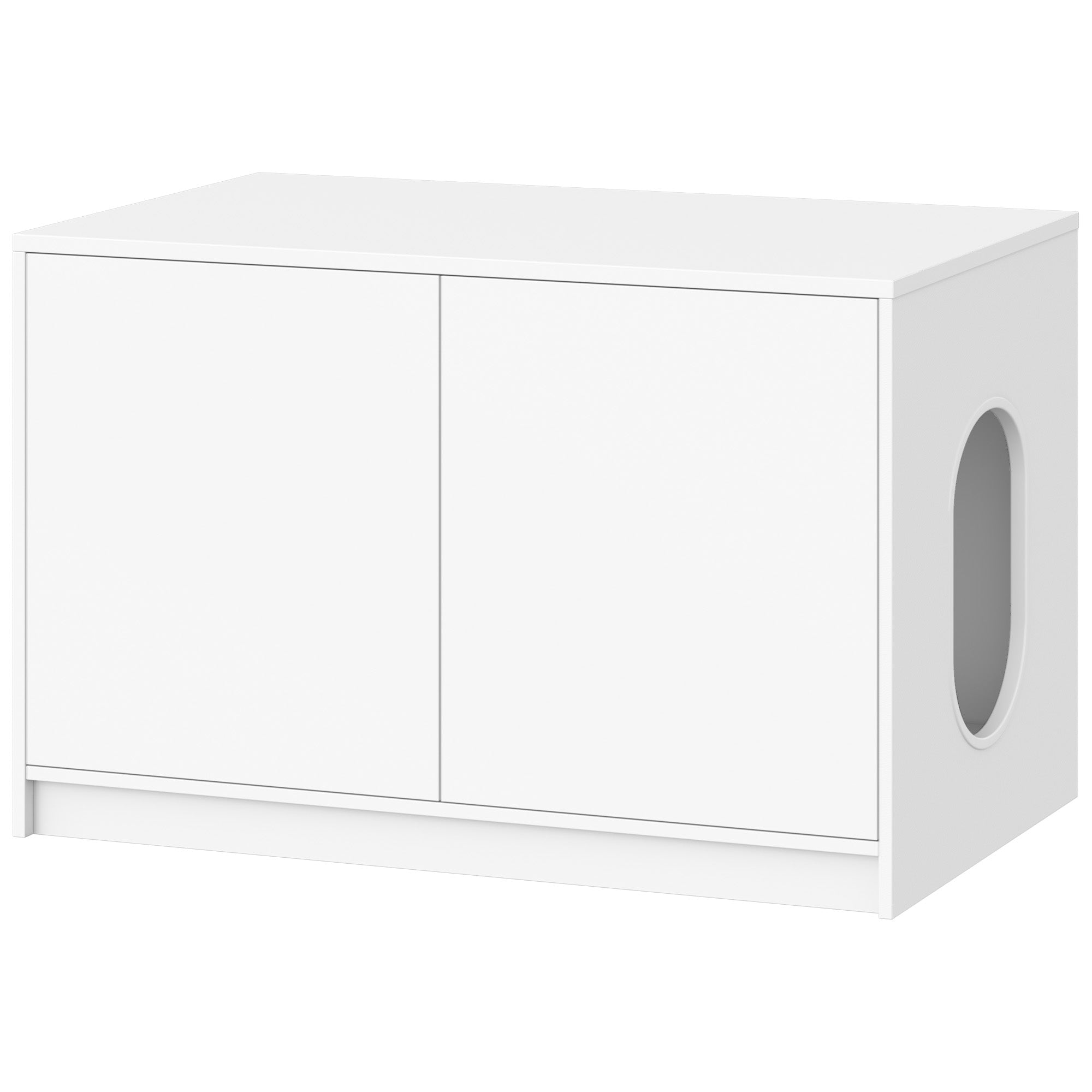 Fobyfurny Cat litter box cabinet, hidden cat toilet furniture, cat