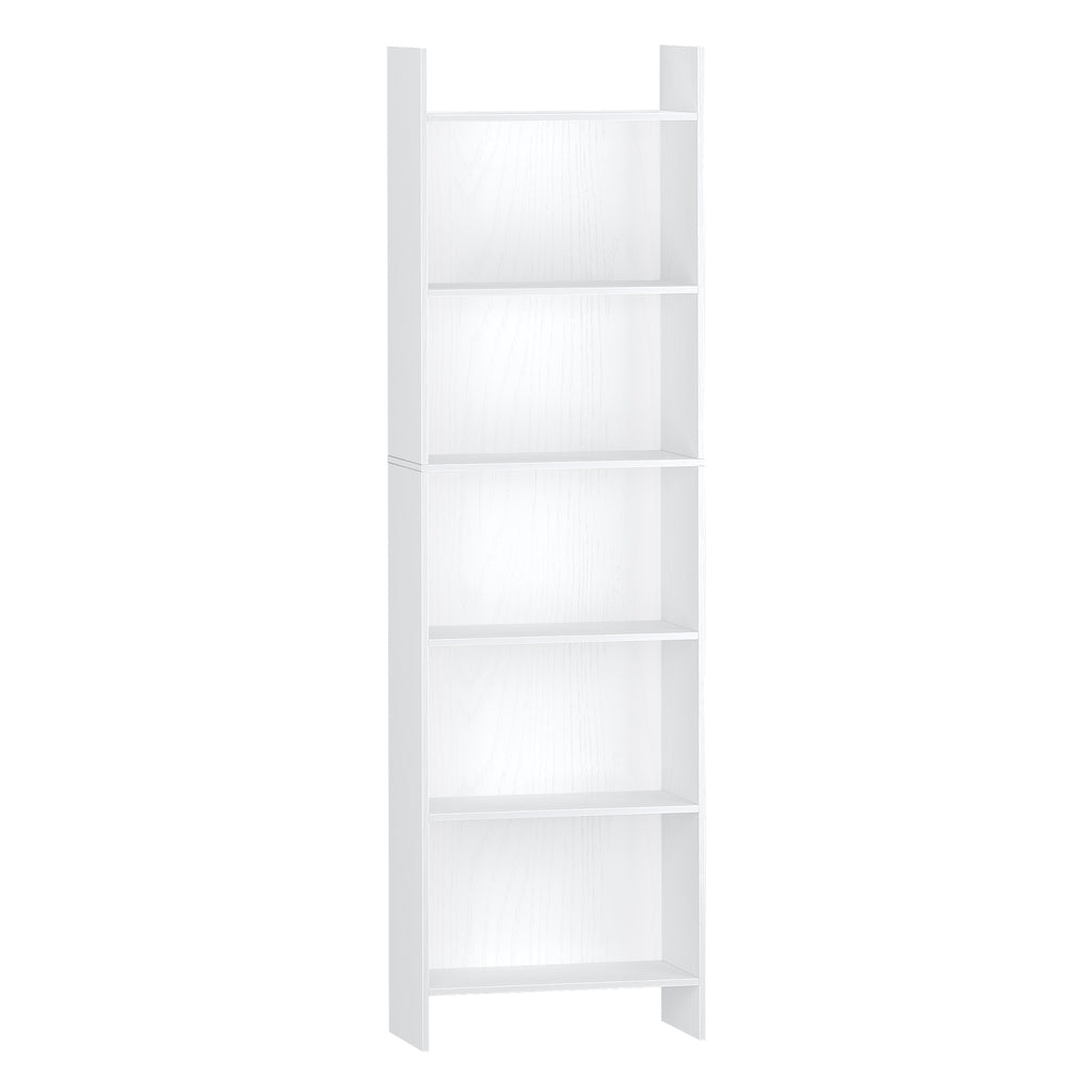 Hzuaneri 6-Cube Room Divider Bookcase, 24 x 48 x 170 cm Open Shelf for Living Room, Study, Office, White