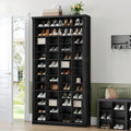 Hzuaneri Shoe Storage Cabinet, 13 Tier Tall Shoe Cabinet with Cubby, Wooden Shoe Rack Organizer, 52 Pairs, for Entryway, Hallway, Bedroom, Black