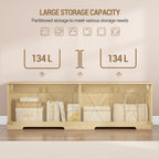 Hzuaneri 59" Extra Large Storage Chest, Storage Bench with Lift Top, 2 Safety Hinges, Shoe BenchToy Chest with Wooden Seat for Entryway, Bedroom, Living Room, Camel Yellow