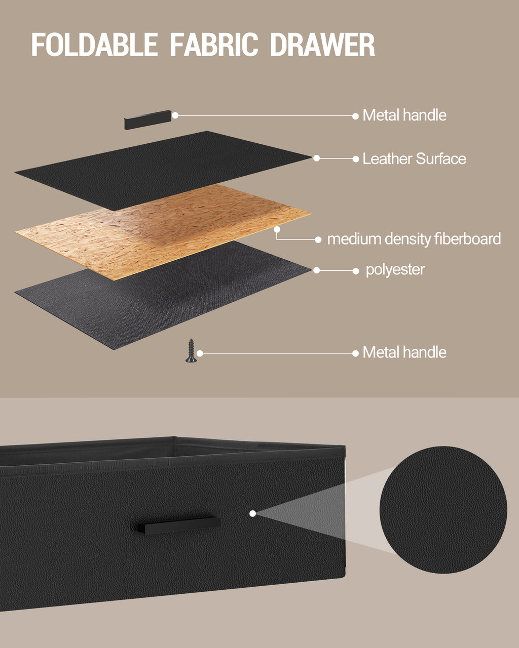 Hzuaneri Bedside Table Set of 2 with LED Lights & Charging Station, USB Ports & Outlets, Black