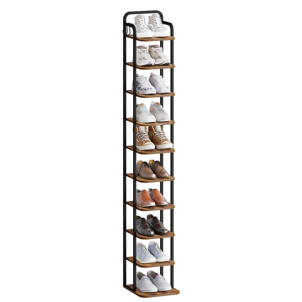 Hzuaneri Adjustable Shoe Rack - Space-Saving Shoe Tower for Small Spaces