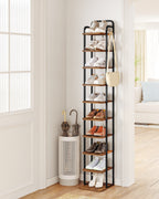 Hzuaneri Adjustable Shoe Rack - Space-Saving Shoe Tower for Small Spaces