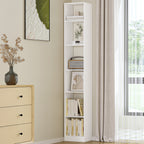 Hzuaneri Modern Bookcase, Open Wooden Storage Shelf for Living Room, Display Organizer