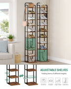 Hzuaneri Adjustable Shoe Rack - Space-Saving Shoe Tower for Small Spaces