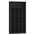 Hzuaneri Shoe Storage Cabinet, 13 Tier Tall Shoe Cabinet with Cubby, Wooden Shoe Rack Organizer, 52 Pairs, for Entryway, Hallway, Bedroom, Black