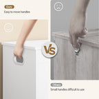 47.2" Storage Chest, Wooden Lift-Top Bench Trunk with 2 Hinges, Shoe Bench Organizer, White