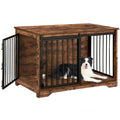 Hzuaneri Dog Cage Furniture, 100cm Dog Box for Home Use, Sliding Doors, 2 Doors