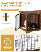 Hzuaneri Dog Cage Furniture, 100cm Dog Box for Home Use, Sliding Doors, 2 Doors