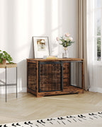 Hzuaneri Dog Cage Furniture, 100cm Dog Box for Home Use, Sliding Doors, 2 Doors
