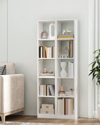 Hzuaneri Modern Bookcase, Open Wooden Storage Shelf for Living Room, Display Organizer