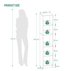 Hzuaneri Modern Bookcase, Open Wooden Storage Shelf for Living Room, Display Organizer