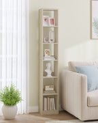 Hzuaneri Modern Bookcase, Open Wooden Storage Shelf for Living Room, Display Organizer