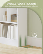 Hzuaneri 6-Cube Bookcase, Freestanding Storage Shelf for Living Room, Office, Bedroom, White