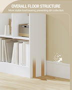 Hzuaneri Bookshelf, Bookcase, with 6 Shelves, Storage Shelf, Freestanding Shelf, for Living Room, Office, Bedroom, 24 x 80 x 170 cm, White BC11803X