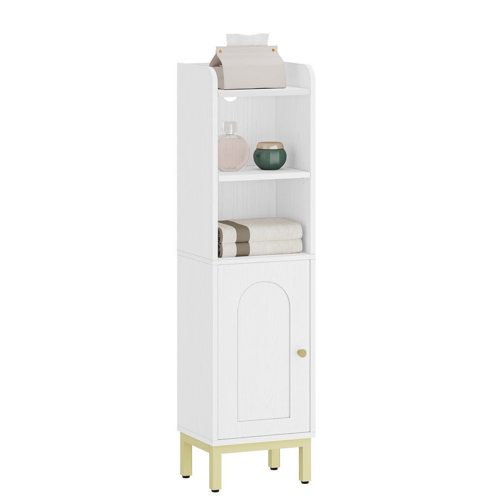 Hzuaneri Bathroom Cabinet, Narrow Bathroom Cabinet, Adjustable Shelves, Toilet Cabinet