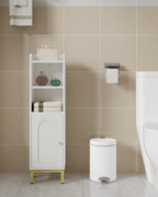 Hzuaneri Bathroom Cabinet, Narrow Bathroom Cabinet, Adjustable Shelves, Toilet Cabinet