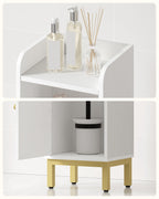 Hzuaneri Bathroom Cabinet, Narrow Bathroom Cabinet, Adjustable Shelves, Toilet Cabinet