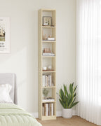 Hzuaneri Modern Bookcase, Open Wooden Storage Shelf for Living Room, Display Organizer