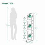 Hzuaneri Adjustable 8-Tier Vertical Shoe Rack, Space Saving Shoe Storage Unit