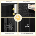 Hzuaneri Dog Cage Furniture, 100cm Dog Box for Home Use, Sliding Doors, 2 Doors