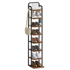 Hzuaneri Adjustable 8-Tier Vertical Shoe Rack, Space Saving Shoe Storage Unit