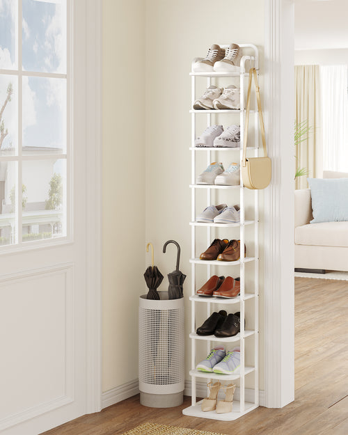 Hzuaneri Adjustable Shoe Rack - Space-Saving Shoe Tower for Small Spaces