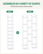 Hzuaneri Adjustable Shoe Rack - Space-Saving Shoe Tower for Small Spaces