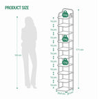 Hzuaneri Adjustable Shoe Rack - Space-Saving Shoe Tower for Small Spaces