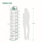 Hzuaneri Adjustable Shoe Rack - Space-Saving Shoe Tower for Small Spaces